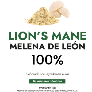 Lion's Mane Melena de León 100% pura en polvo de Vitawellness